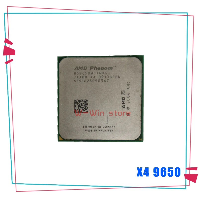 Четырехъядерный процессор AMD Phenom X4 9650 2 3 ГГц HD9650WCJ4BGH Разъем AM2 +|Процессоры| |