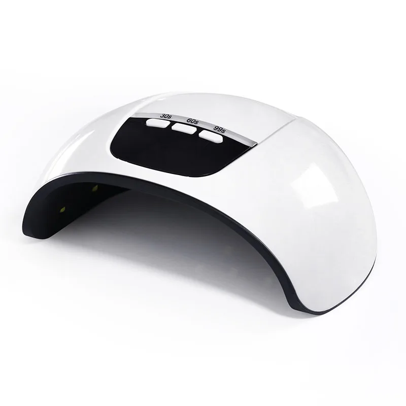 Белый/розовый цвета 45 Вт Светодиодный УФ-лампа для отверждения гелей ногтей