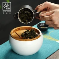 small ceramic jianshui plum lotus bamboo panel kung fu tea set fat white jianshui tea dregs bucket water splash cup wash