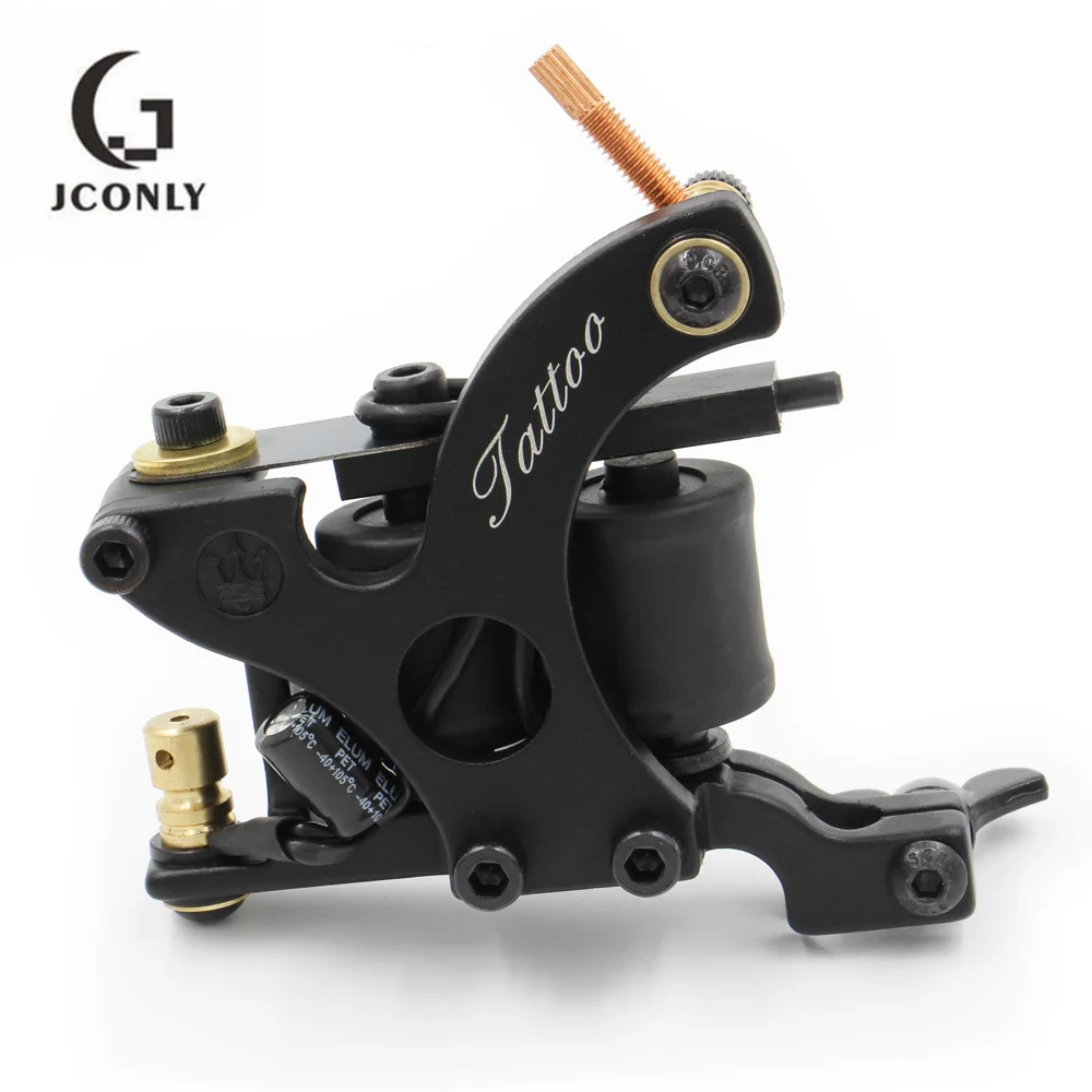 

Hot Sales Coil Tattoo Machine 10 Wrap Coils Cast Iron Tattoo Machine Gun for Shade & Liner Tattoo Supply