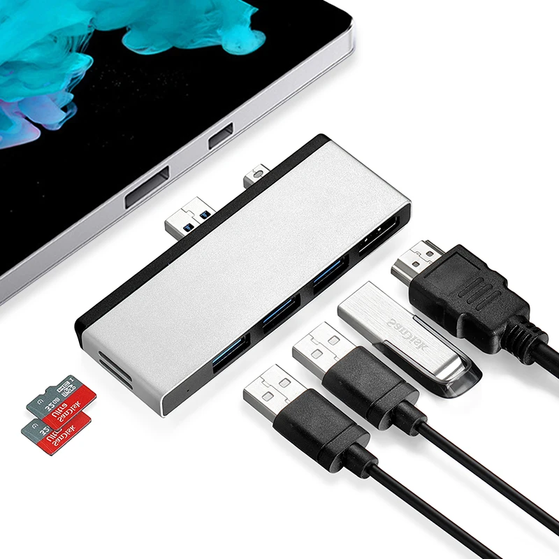 USB концентратор AJIUYU с mini DP на Multi RJ45 HDMI для Microsoft Surface Pro 6 5 4 док станция адаптер