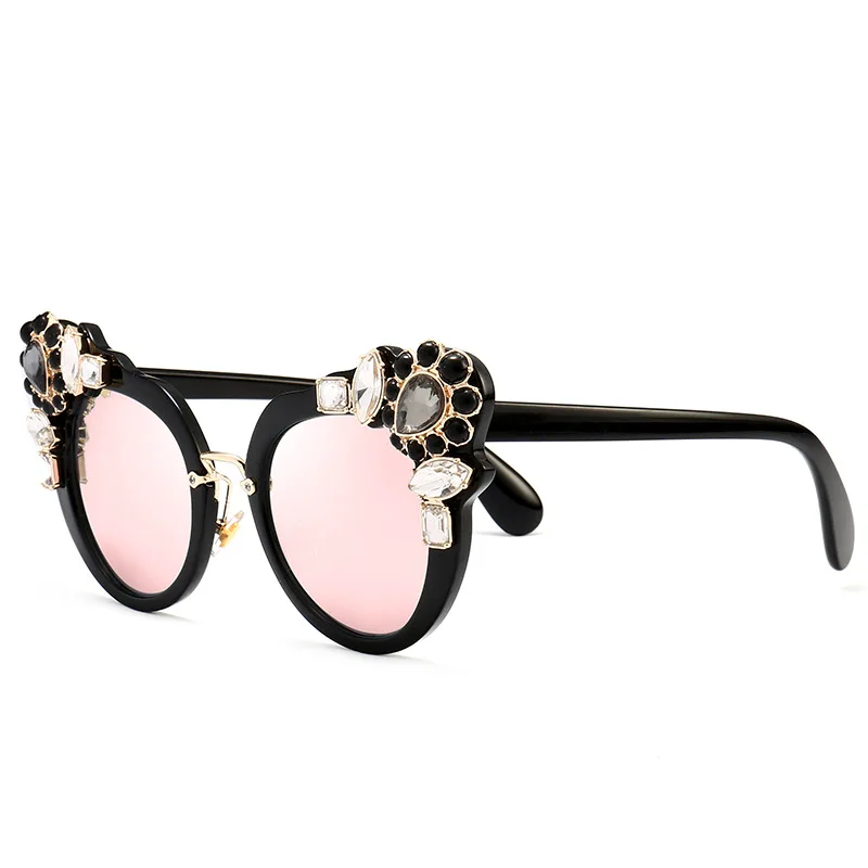 Очки солнцезащитные женские кошачий глаз роскошные брендовые дизайнерские