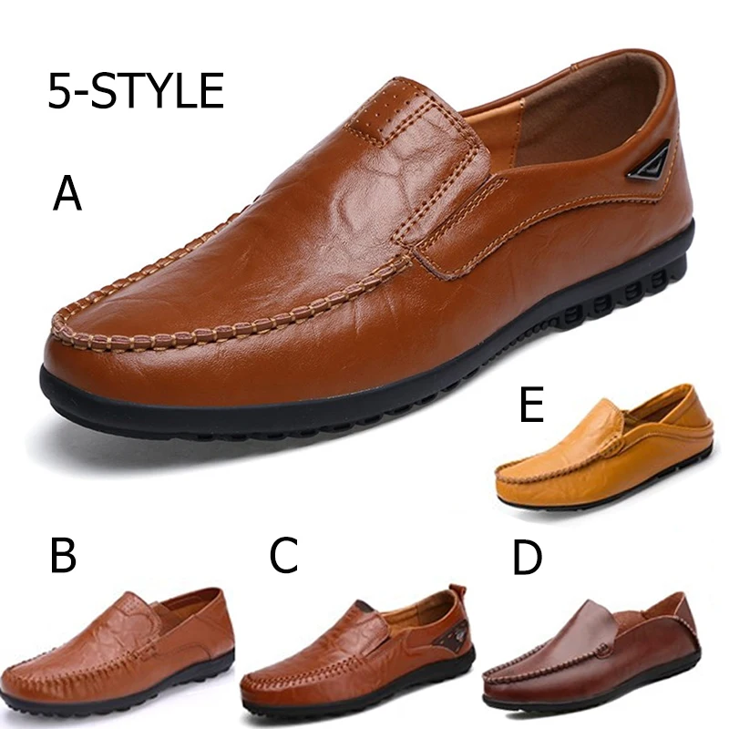 Туфли мужские из мягкой кожи роскошные Брендовые повседневные лоферы дышащая