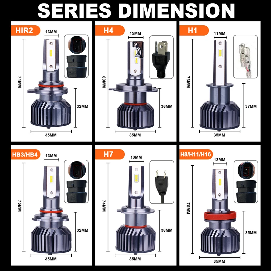 Светодиодные лампы OSRAM для автомобильных фар H7 H4 H8 H11 H1 H16 9005 HB3 9006 HB4 9012 HIR2 |