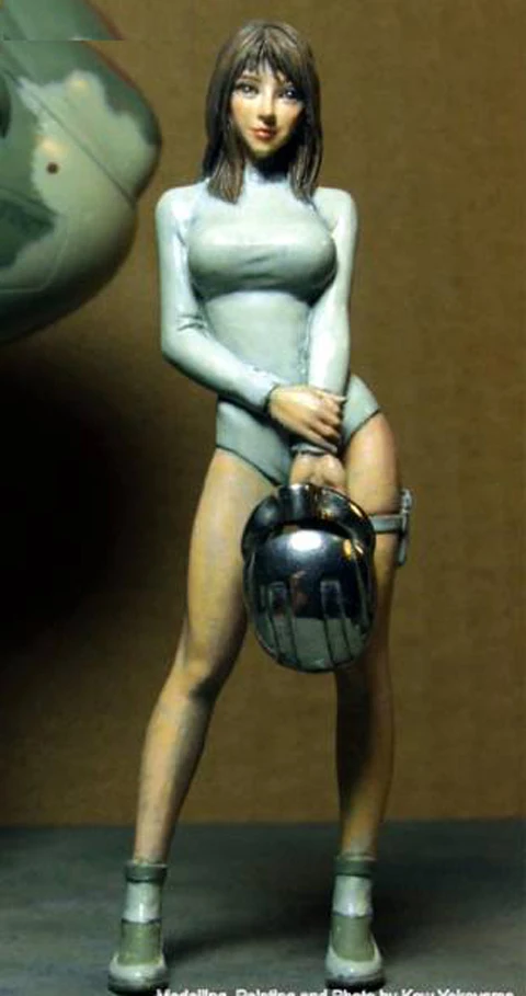 

1/20 независимая Наемная армия, Женский космический пилот, набор из смолы, фигурка GK, японская тематика, без покрытия, без цвета