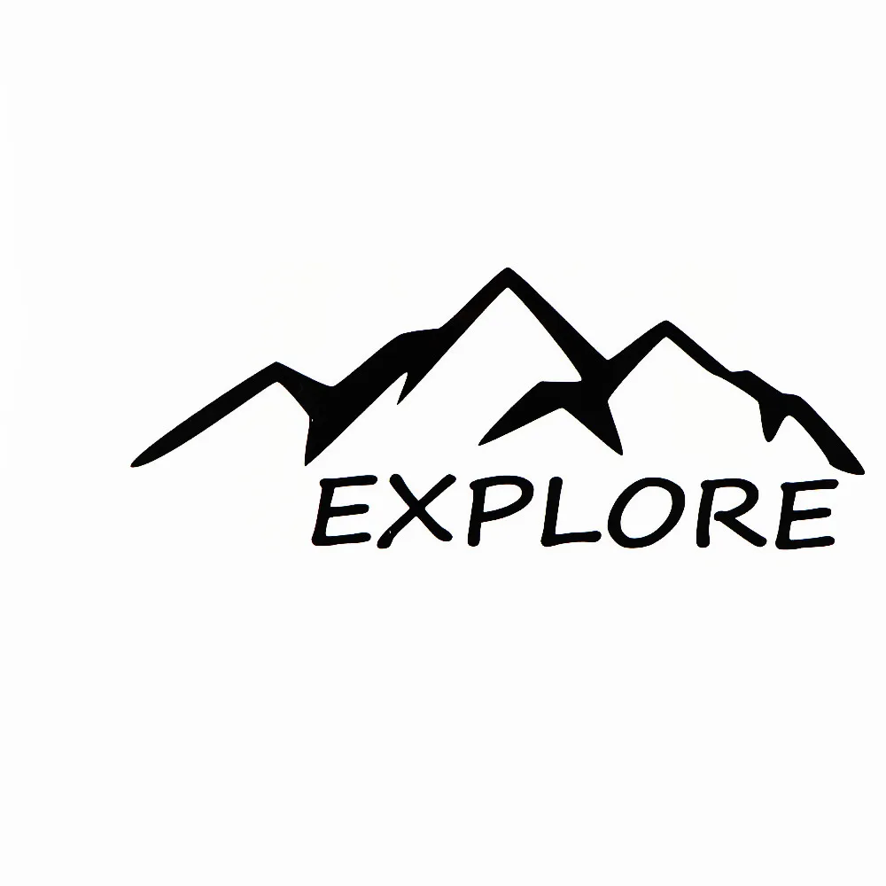 

Explore Camping Trip Wild Adventure Car Sticker Pvc Outdoor Breeze Decoration Decal Black/white/red/laser/silver18cm*10cm