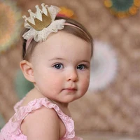 cute kids baby girl toddler lace crown hair band headwear headband accessories