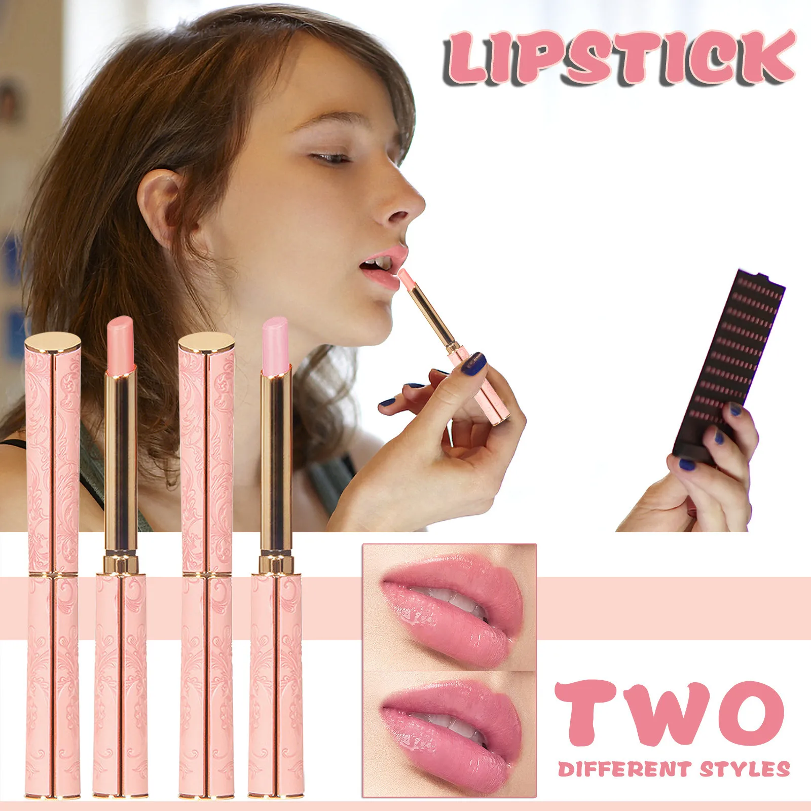 

Нюдовая губная помада с изменением температуры, розовый увлажняющий бальзам для губ, блеск для губ, Косметика для макияжа