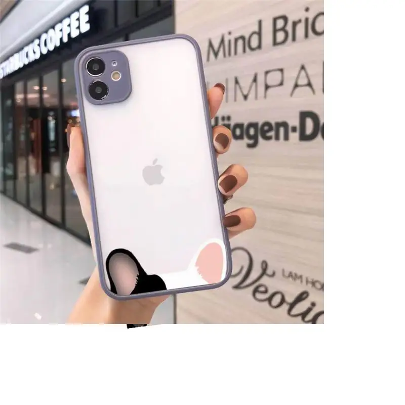 

Pug Dog French Bulldog Phone Cases Matte Transparent For iPhone 12 Mini 11 Pro XR XS Max 7 8 Plus