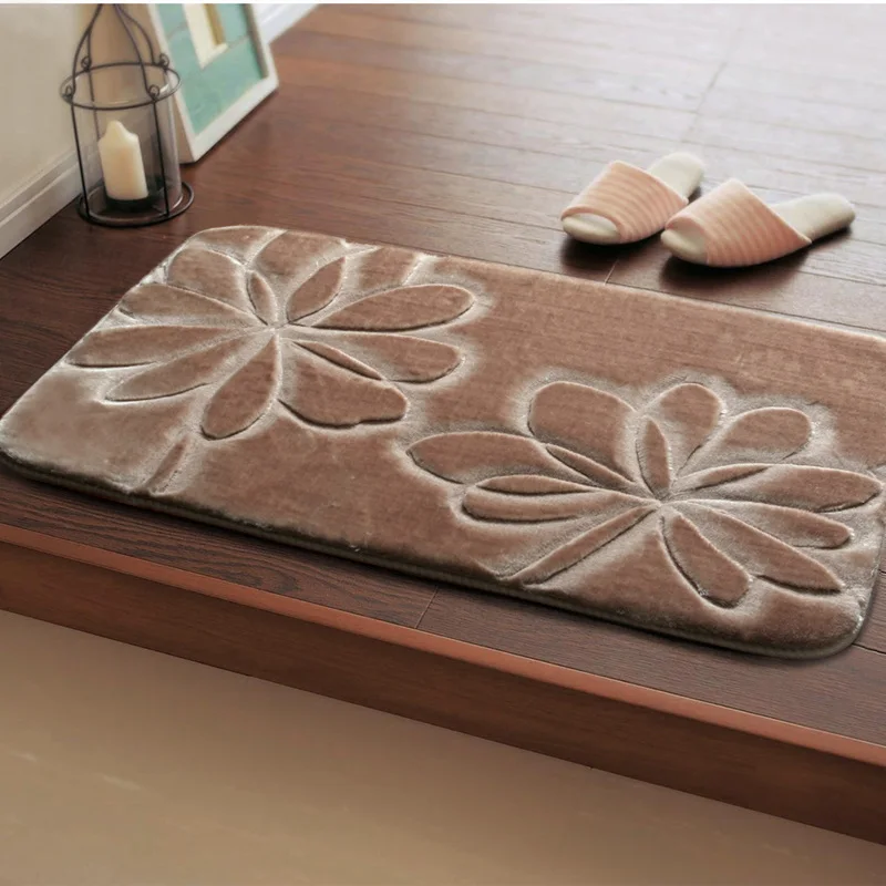 

Коврик для ванной с цветочным принтом, противоскользящий напольный коврик для туалета, кухни, напольные коврики, коврики для туалета, для де...