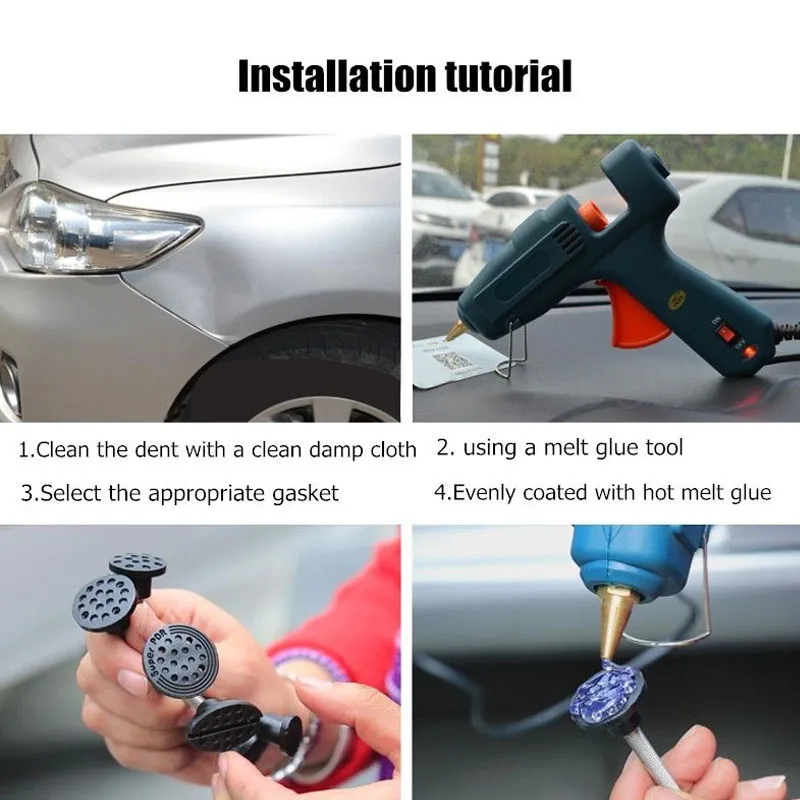 

Down Dent Removal Black Tools Car Repair Paintless Durable Auto Super Panel Bridge Pulling