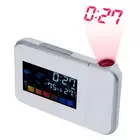 СВЕТОДИОДНЫЙ цифровой проекционный термометр с будильником и подсветкой