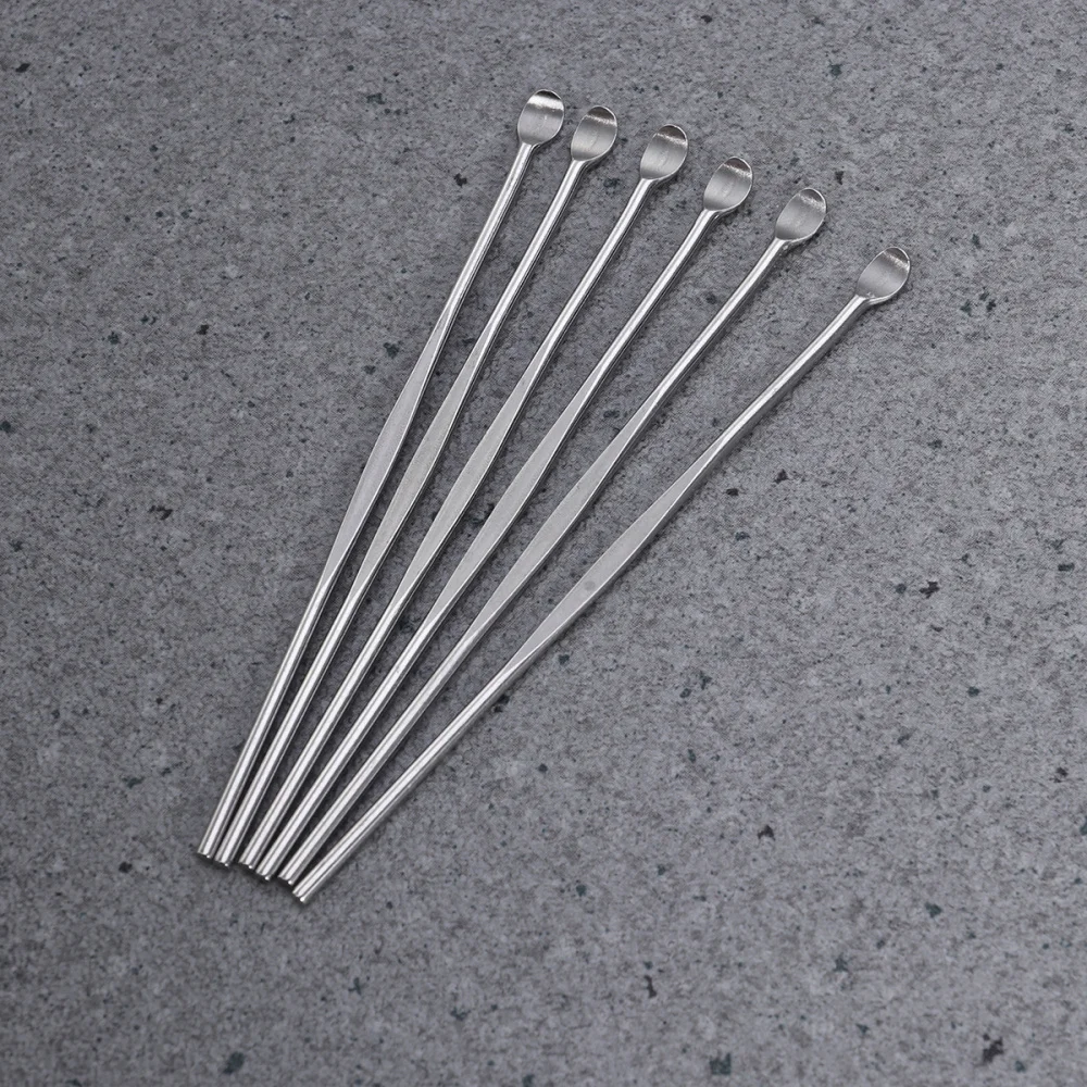 

6pcs Stainless Steel Earpicks Curette Ear Cleaner Ear Wax Remove Tool