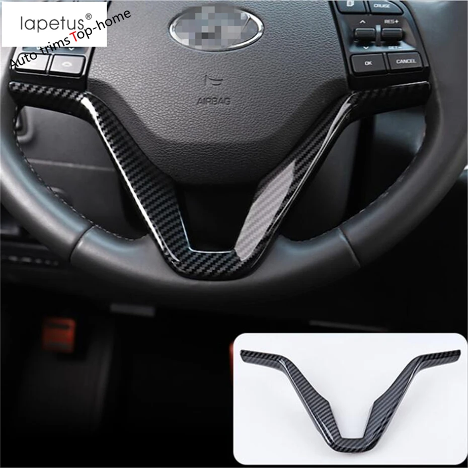 Обложка для рулевого колеса Yimaautotrims обшивка Hyundai Tucson 2016 2020 внутренние молдинги