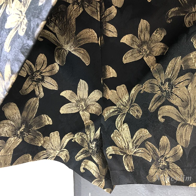 Irregularly Slimming All-Match A- Line Skirtpants Women 2021 Spring New Korean Style Flower High Waist Shorts Nancylim