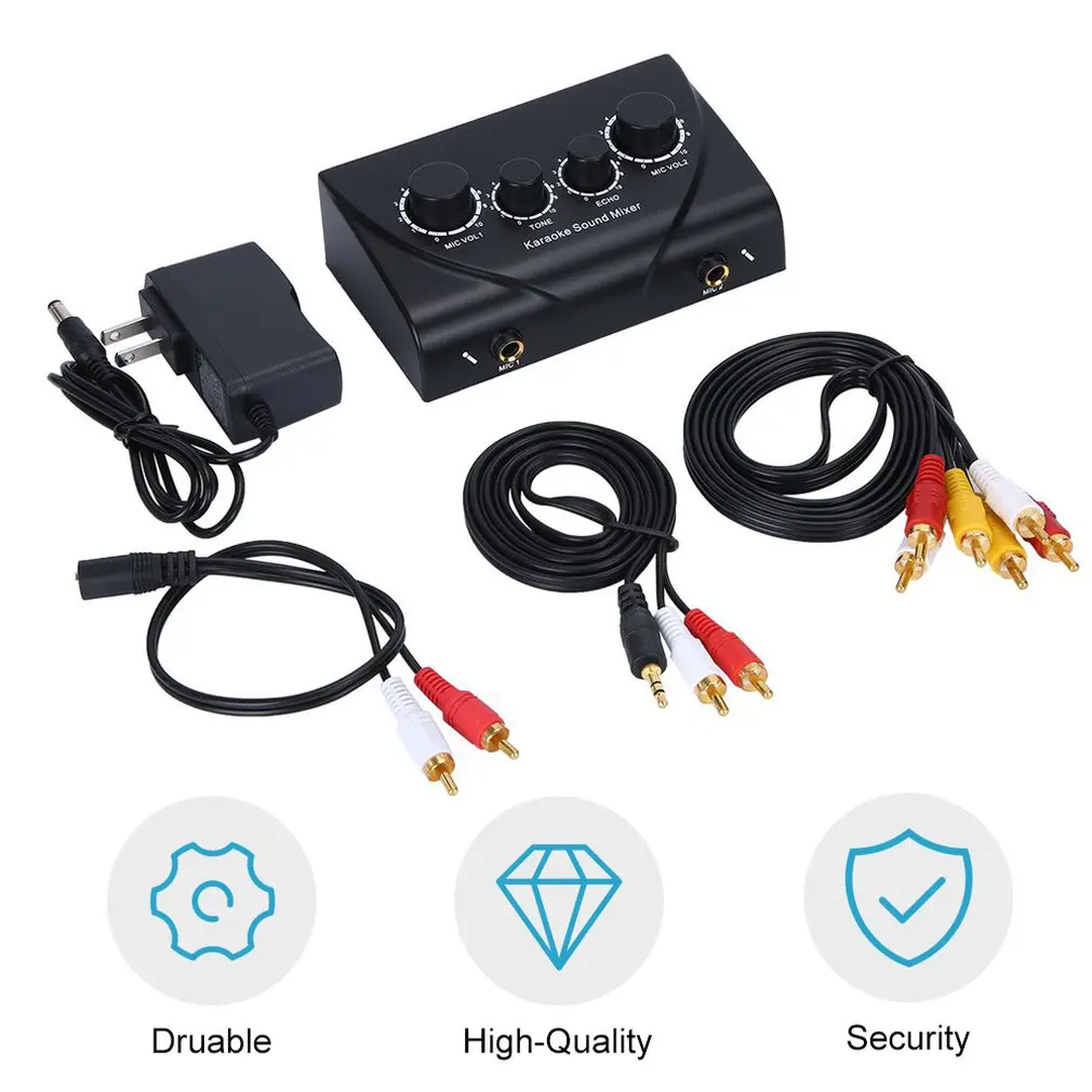 Караоке звуковой миксер цифровой звук профессиональная аудио система