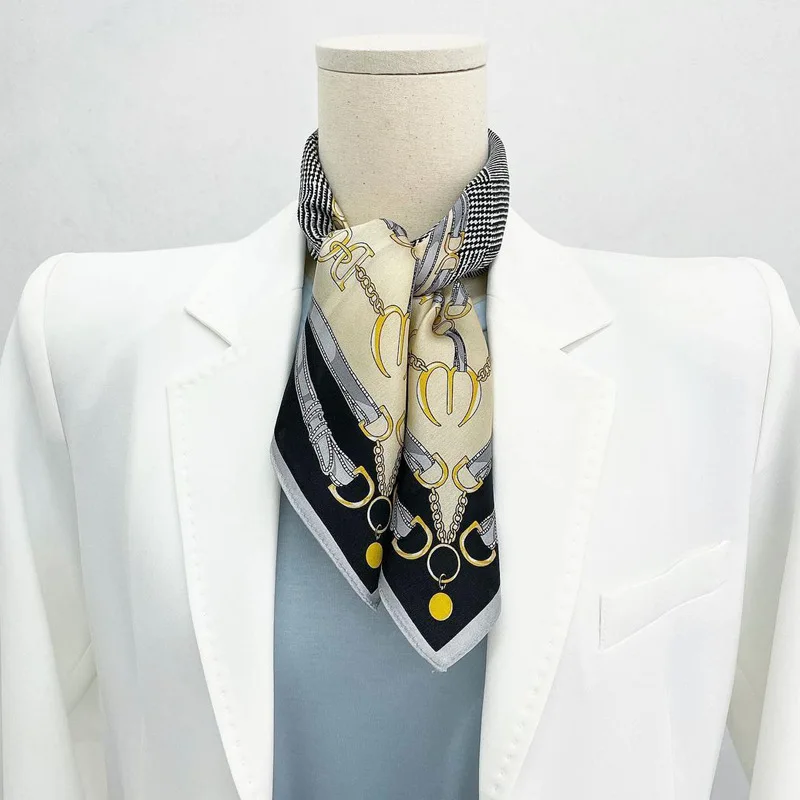 

Square 100% Real Silk Scarf Women Bufanda Shawls Wraps Lady Neckerchief Natural Satin Foulard Femme Bandana Scarves Pashmina