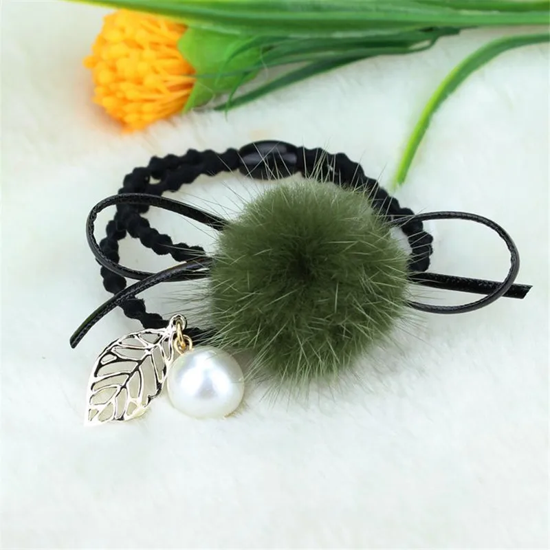 Женский головной убор аксессуары для волос из натурального меха норки круглая