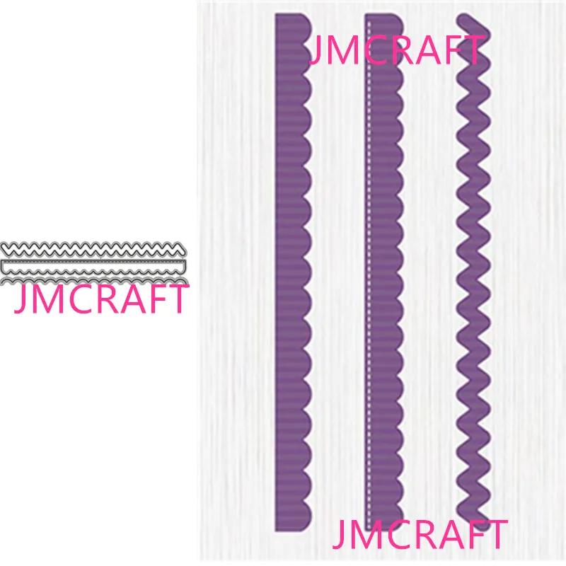 

JMCRAFT 2021 новые волнистые линии изогнутая линейка металлические Вырубные штампы Сделай Сам Скрапбукинг ручная работа бумага крафт металличе...