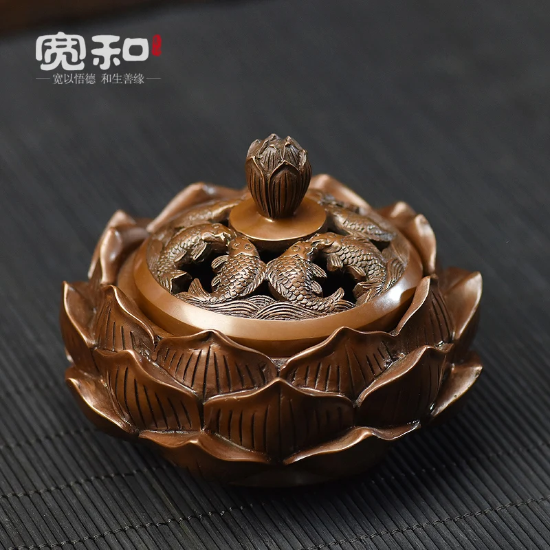 

incense burner pure copper with copper aroma stove archaize sandalwood plate censer bedroom tea zen furnishing articles