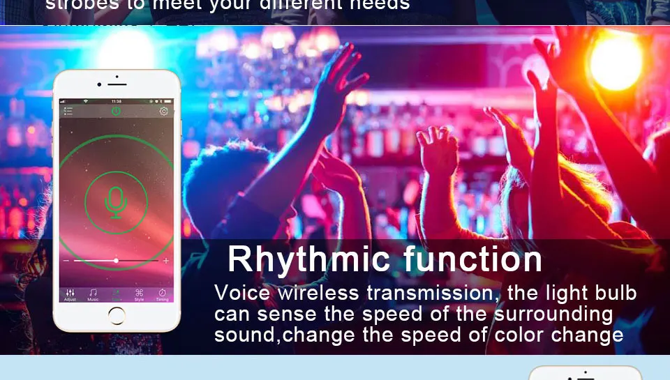 E27 Светодиодный светильник смарт-лампочка WIFI RGB 15 Вт Bluetooth приложение управление умная лампа светильник с регулируемой яркостью кухня под шкаф Домашний Светильник ing