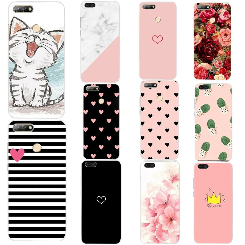 

Силиконовый чехол из ТПУ для Huawei Y6 2018, чехол для телефона Huawei Y5 Y6 Prime 2018, чехол для Huawei Honor 7A Pro, чехлы