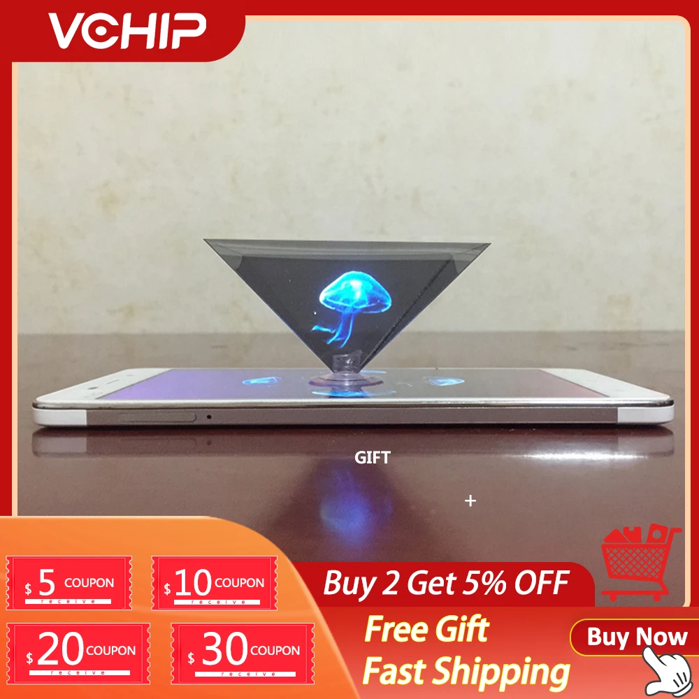 

VCHIP Mini Projector 3D Holographic projection Physical Optical Experiment Children's Physics Science And Technology Toys