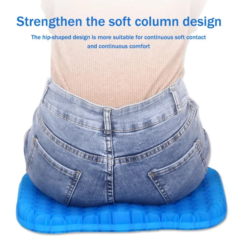 

1Pcs Gel Elastic Cushion Honeycomb Gel Car Sofa Seat Cushion Home Office Cushion for health Care pain multifunctional Pad 67