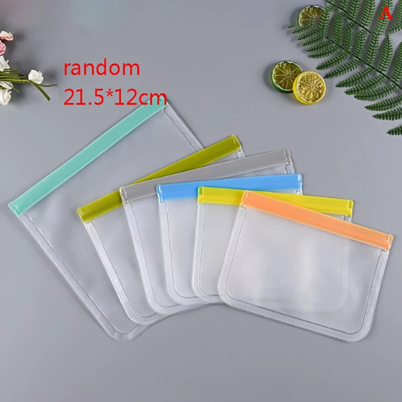 

1PCS PEVA Silicone Food Storage Bag Containers Reusable Silicone Bag Leakproof Shut Bag Fresh Bag Food Storage Bag