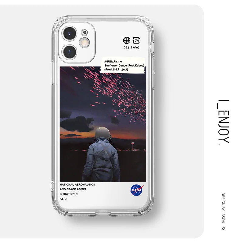 

Soft Transparent Cute Cartoon Funny Clear Phone Case Shockproof Cover for iPhone 13 12 11 Pro Max SE 2020 X XR XS ip 8 7 Plus