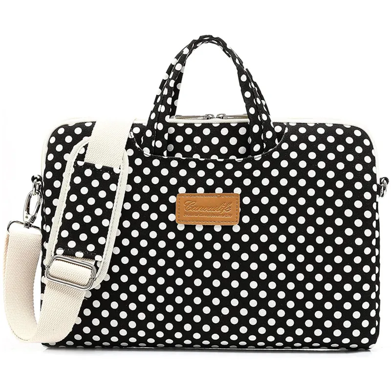

Women's waterproof and shockproof laptop bag Geometric dot pattern hold 11/12/13/14/15/15.6 inch laptop and Macbook Air 13 Ma