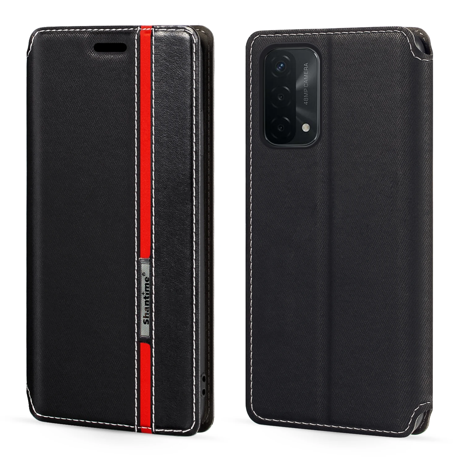 

Для OPPO A93 5G A93S 5G A74 модный разноцветный кожаный флип-чехол с магнитной застежкой Чехол с отделением для карт для OPPO A54 5G