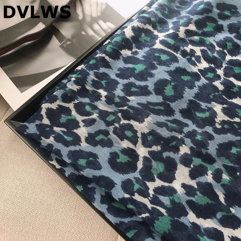 

DVLWS 2020 Spring Sun-resistant Shawl Women's Summer New Leopard Printed Silk Scarves Luxury Brand Women Seaside Beach Towel