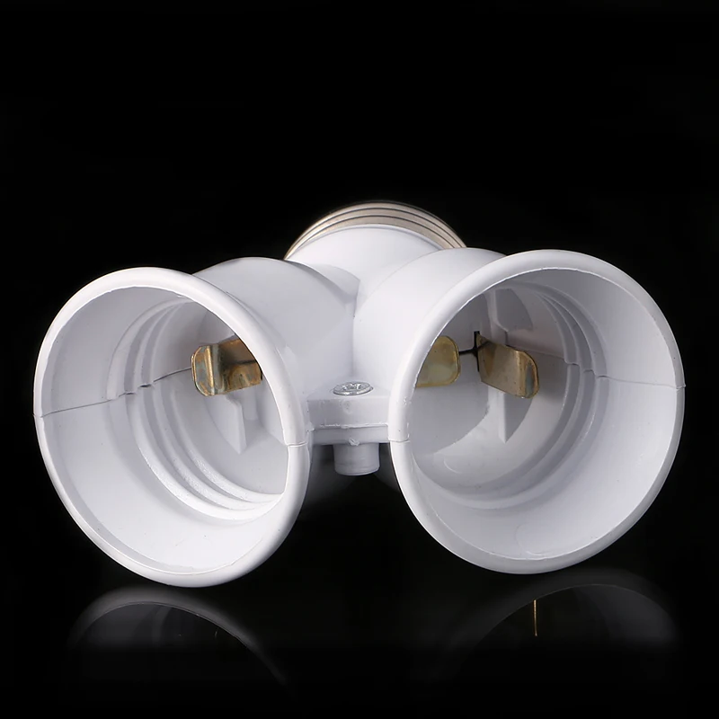 

YYSD E27 To Double E27 Base Socket Extender Adapter Converter LED Light Lamp Bulb