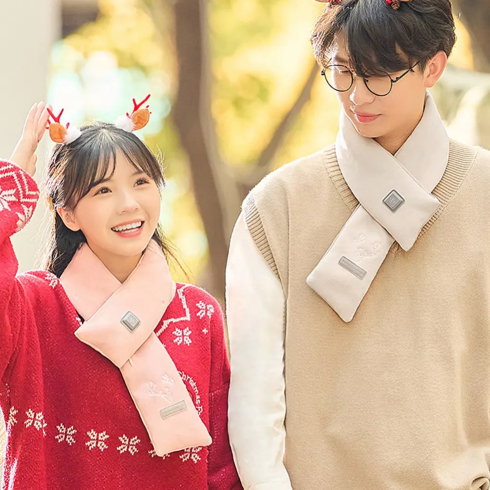 

Шарф с подогревом для горнолыжного спорта, туризма, велоспорта, зимний графитовый быстросогревающий массажный шарф для шеи, регулируемый н...