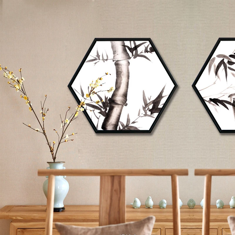 Шестиугольная Картина на холсте постеры и принты картина маслом настенное