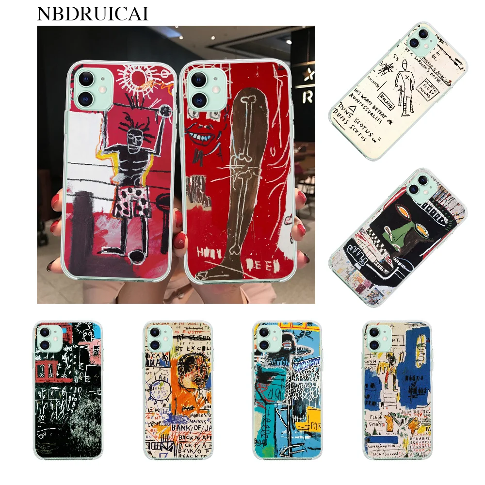 Чехол для телефона NBDRUICAI с граффити-артом Джан Мишель Баския для iPhone 11 Pro XS Max 8 7 6 6S Plus X 5S SE XR.