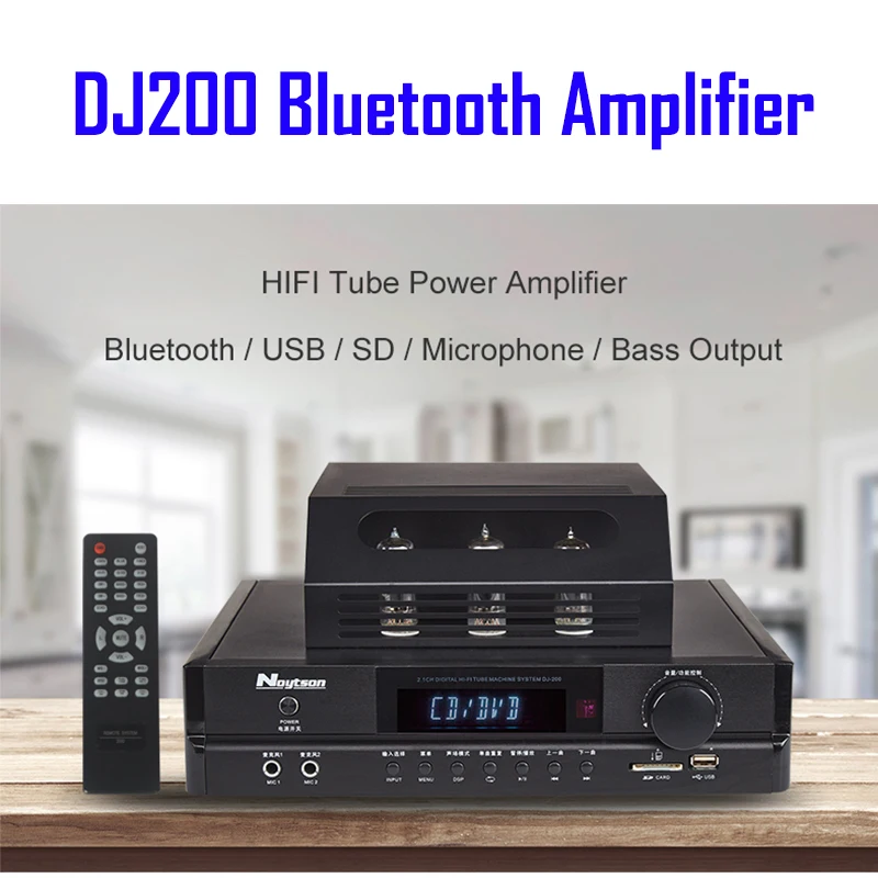 Ламповый усилитель HIFI DJ200 Bluetooth микрофонный сабвуфер поддержка DSP несколько
