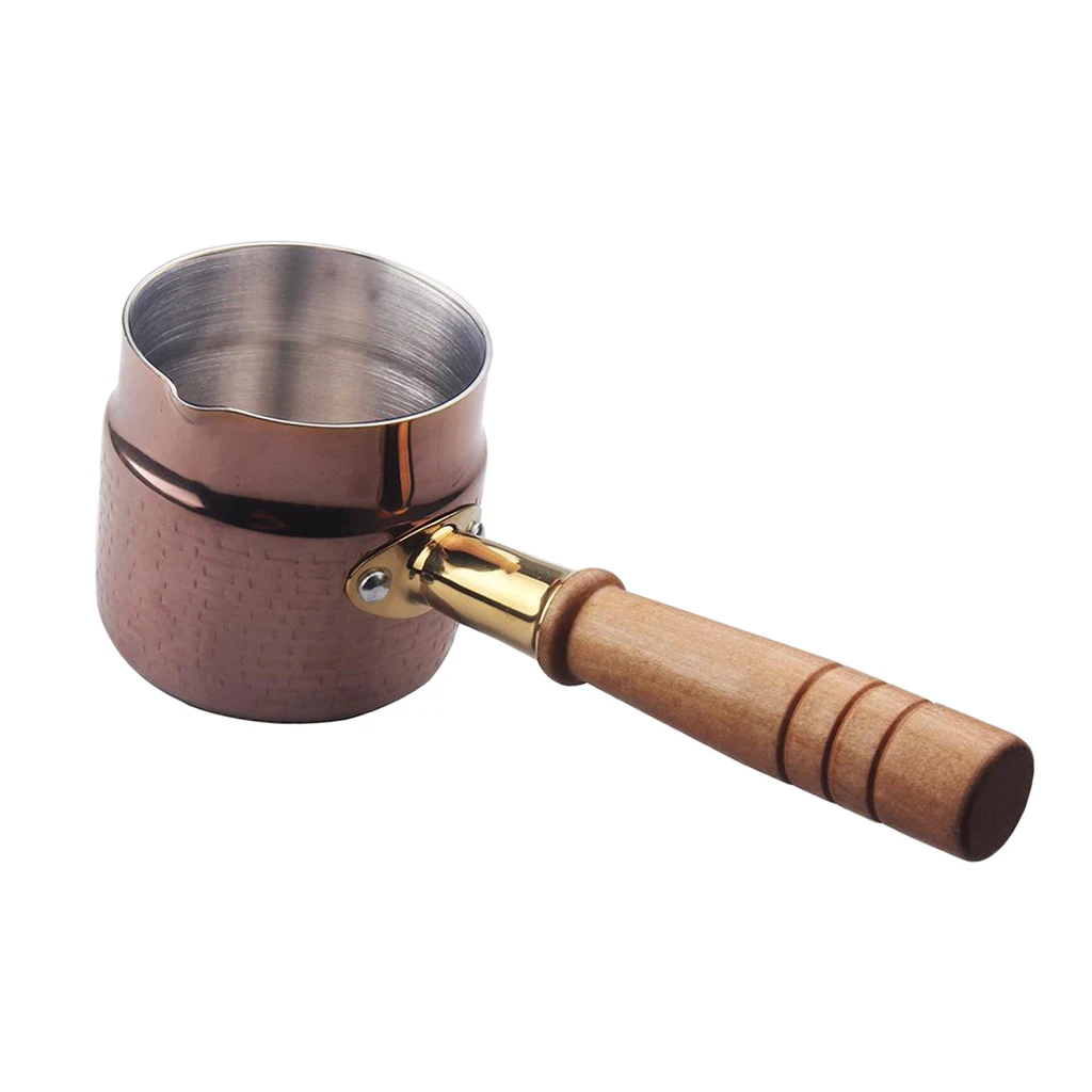 Сковорода ударная медная для молока диаметр 8 см небольшой соус домашней кухни