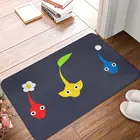 Напольный коврик Pikmin с персонажами, коврик, коврик для ног, коврик для ванной, нескользящий коврик для туалета, балкона, кабинета, впитывающий пылеотталкивающий мультяшный