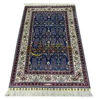 Hand Made Small Wool And Silk Rugs Hand Knotted Persian Best Carpet