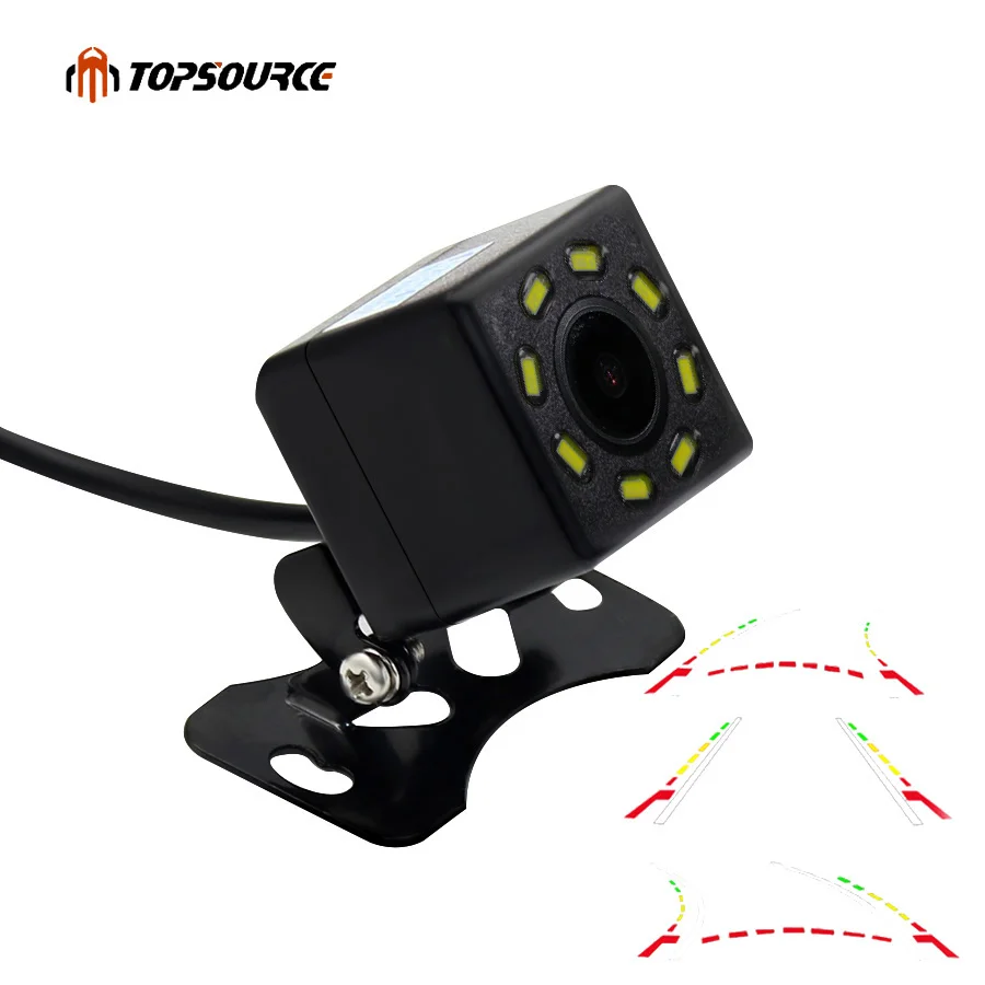 TOPSOURCE динамическая камера заднего вида парковочная дорожка Автомобильная CCD HD