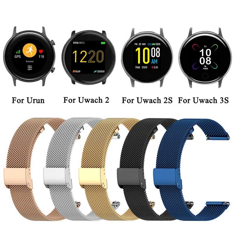 

Watch Strap For Umidigi Uwatch 3S/2S/2 Bands Bracelet For Umidigi Urun S Urun Metal Wristband Belt Smart Watch Accessories