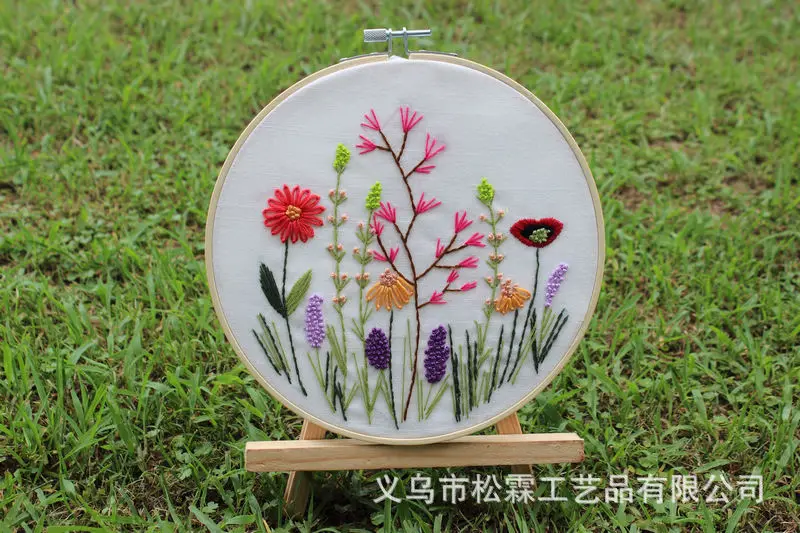 

Embroidery Diy Handmade Material Package Fragrant Floral Flowers and Plants Series European Embroidery Needlework Suit