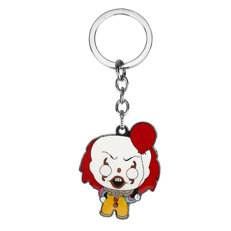Pennywise Стивен Кингс это Чаки лицо Пенни Вайз Джейсон Хоккей ужас шарм браслеты для женщин мужчин подарок на Хэллоуин femme - Окраска металла: keychain
