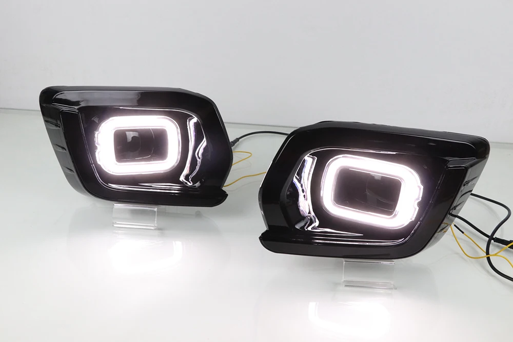 LED DRL Day Light for Ford Ranger Wildtrak 2019 2020 Daytime Running Fog Lamp with Turn Signal |