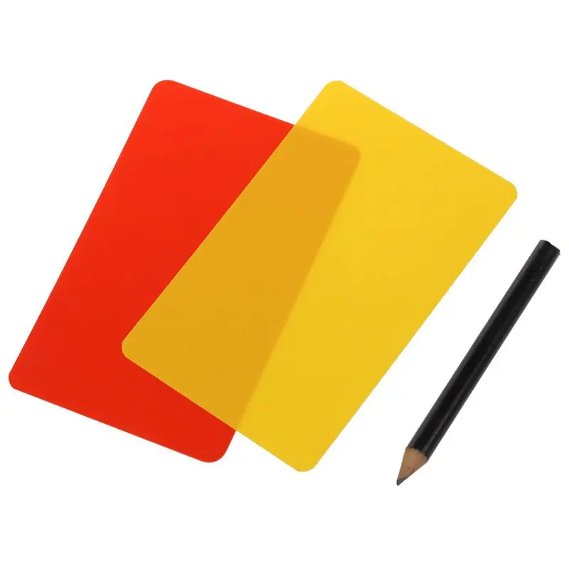 Box for football match referee red and yellow cards | Спорт и развлечения