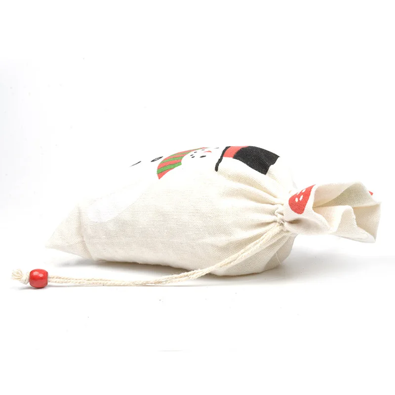 10 шт. рождественские подарочные пакеты с изображением снеговика Санта-Клауса