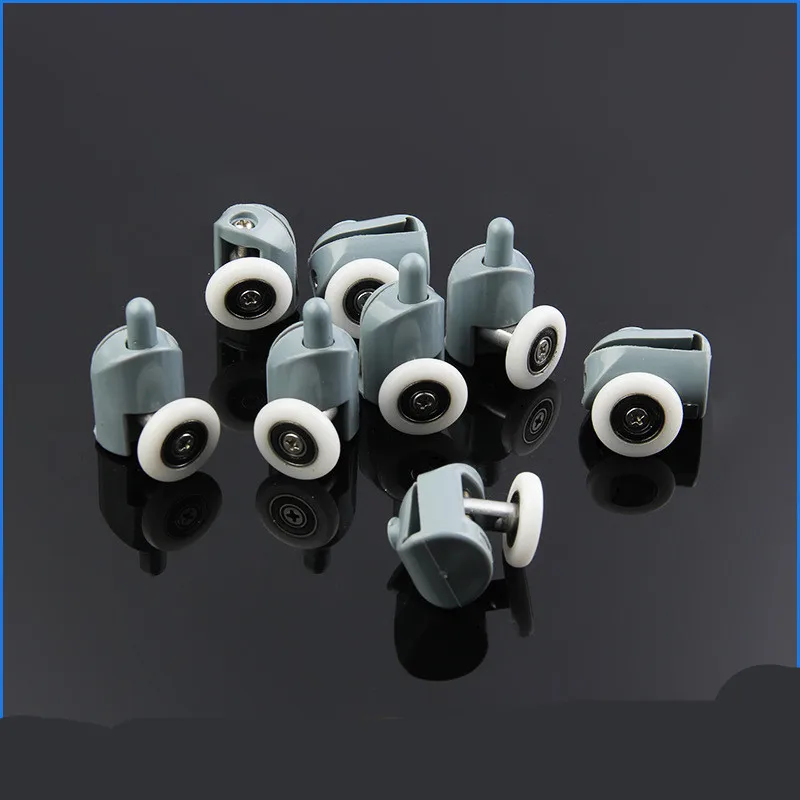 8 шт. стеклянные раздвижные двери для ванной комнаты и нижний Одноколесный шкив