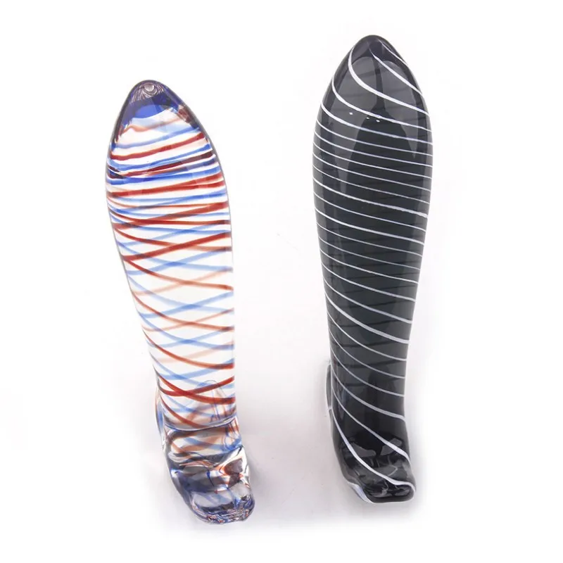 Стеклянная Анальная пробка со стразами фаллоимитатор мастурбатор для мужчин